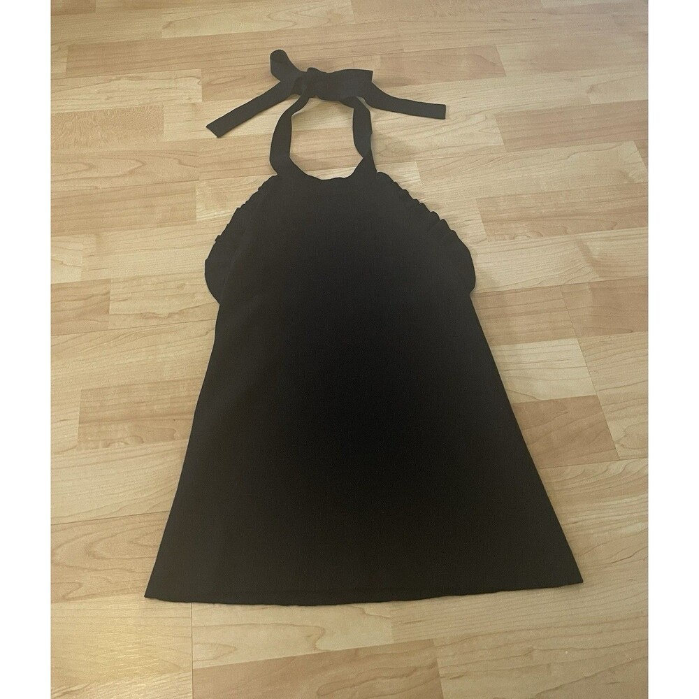 See By Chloe Black Ruffle Halter Tank Top Size XS - Picture 2 of 12